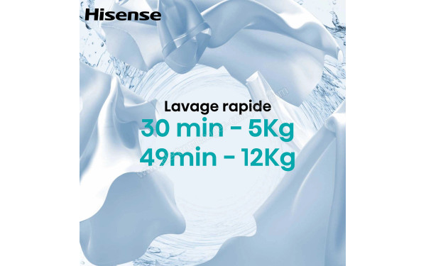 HISENSE WF5I1245BWR - Lavage rapide