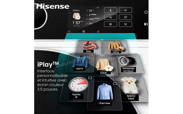 HISENSE WF5I8043BWF - Interface personnalisable iPlay