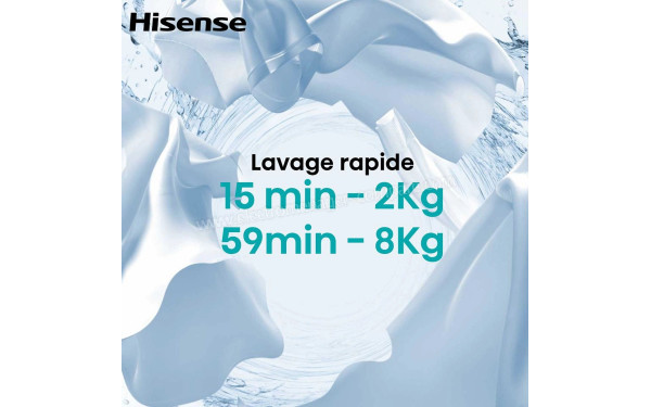 HISENSE WF5I9043BBFS - Lavage rapide