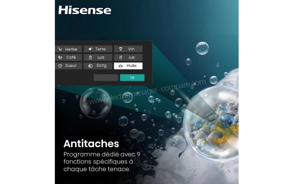 HISENSE WF5I9043BBFS - Vue des programmes