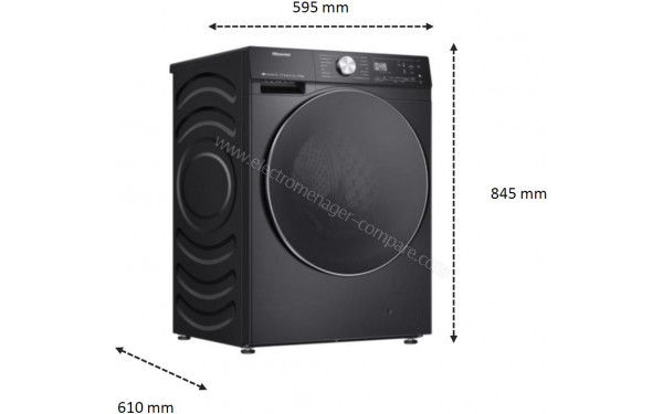 HISENSE WF5S1045BB - Dimensions