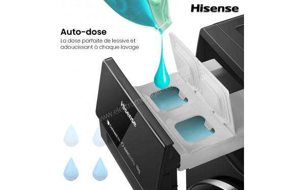 HISENSE WF7S1247BB - Zoom sur le tiroir lessiviel