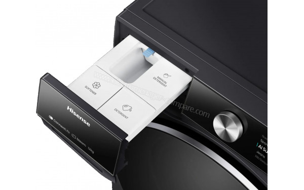 HISENSE WF7S1247BB - Zoom sur le tiroir lessiviel