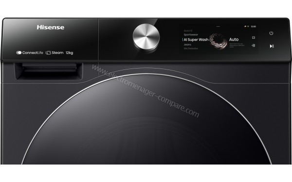 HISENSE WF7S1247BB - Panneau de commandes