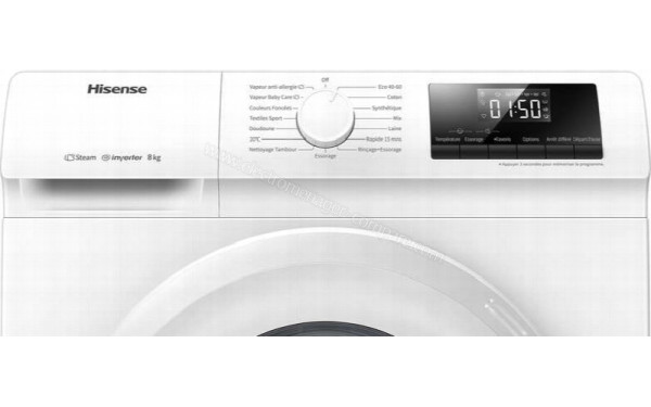 HISENSE WF814LE - Panneau de commandes