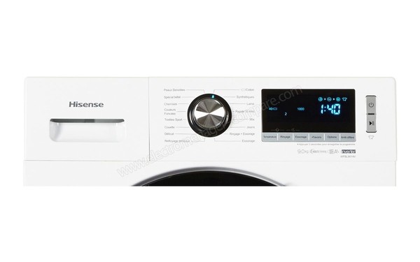 HISENSE WFBL9014V - Panneau de commandes (cr&eacute;dit : Boulanger)