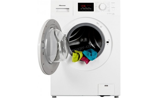 HISENSE WFDJ90121 - Vue de face hublot ouvert (cr&eacute;dit : Boulanger)