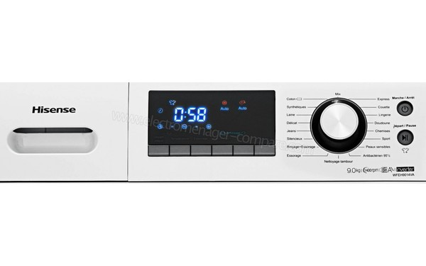 HISENSE WFEH9014VA - Panneau de commandes (cr&eacute;dit : Boulanger)
