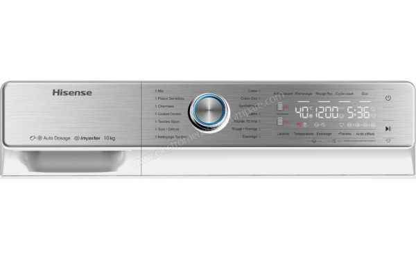 HISENSE WFER1014VA - Panneau de commandes