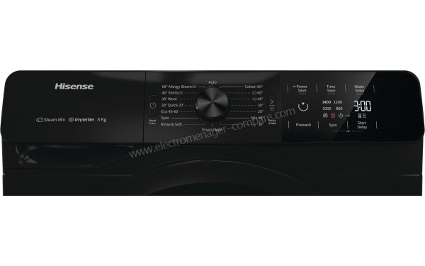 HISENSE WFGE80141VMB - Panneau de commandes