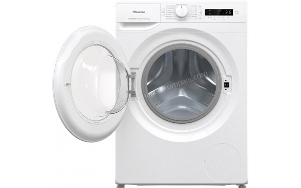 HISENSE WFGP101439VM - Vue de face hublot ouvert