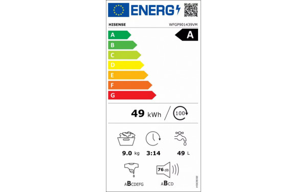 HISENSE WFGP901439VM - &Eacute;tiquette &eacute;nergie v2
