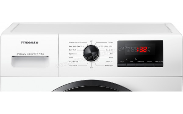 HISENSE WFPV6012EM - Panneau de commandes