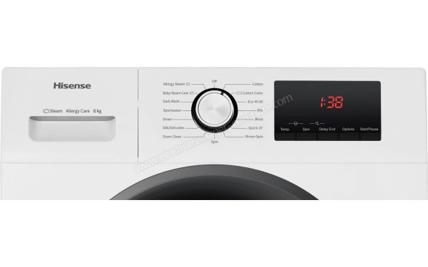 HISENSE WFPV8012EM - Panneau de commandes