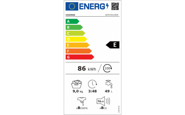 HISENSE WFPV9014EM - &Eacute;tiquette &eacute;nergie v2