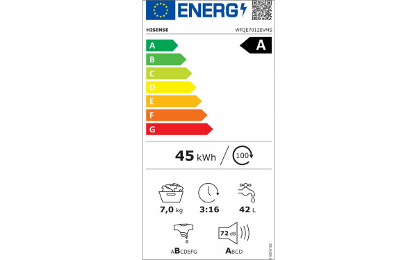 HISENSE WFQE7012EVMS - &Eacute;tiquette &eacute;nergie v2
