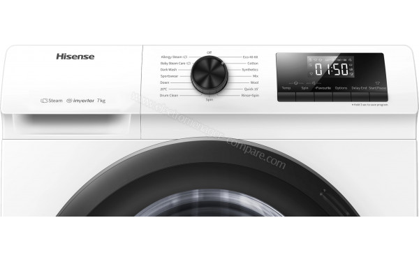 HISENSE WFQE7014EVM - Panneau de commandes