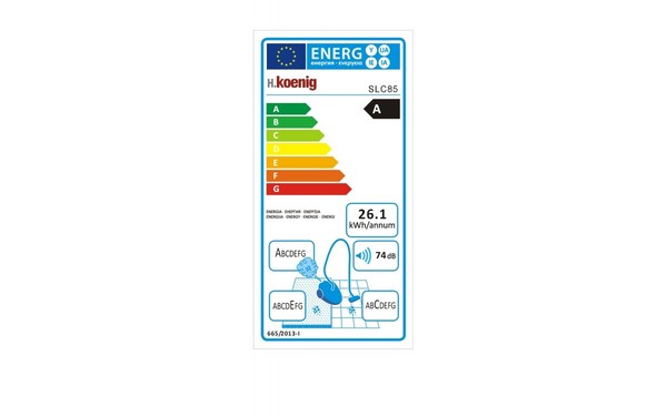 H KOENIG SLC85 - &Eacute;tiquette &eacute;nergie