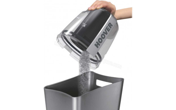 HOOVER BR44PET - Vue du vidage du bac