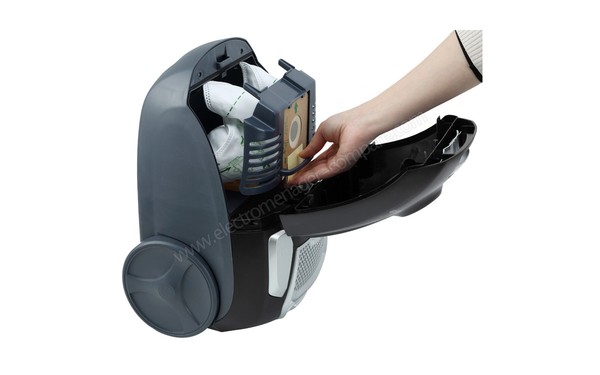 HOOVER BV71_BV20 - Vue 3/4 gauche capot ouvert