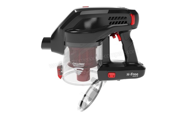 HOOVER HF18RXL - Vue du vidage du bac &agrave; poussi&egrave;res