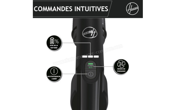 HOOVER HF2Z10H - Commandes intuitives