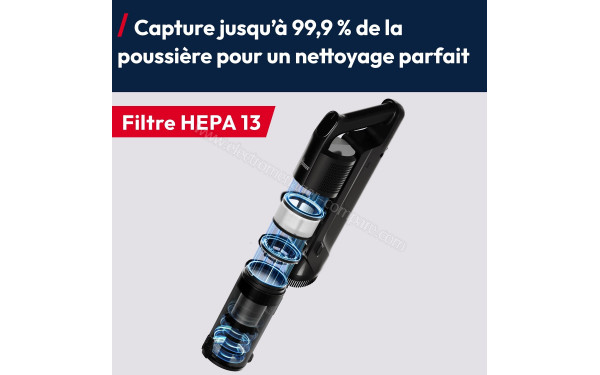 HOOVER HF310HX - Capture jusqu'&agrave; 99,9 % de la poussi&egrave;re