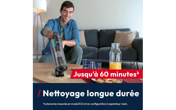 HOOVER HF3CZ10H - Autonomie jusqu'&agrave; 60 minutes