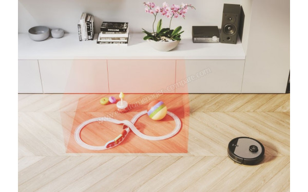 HOOVER HG550DP - Zone interdite et murs virtuels sur la carte de la maison