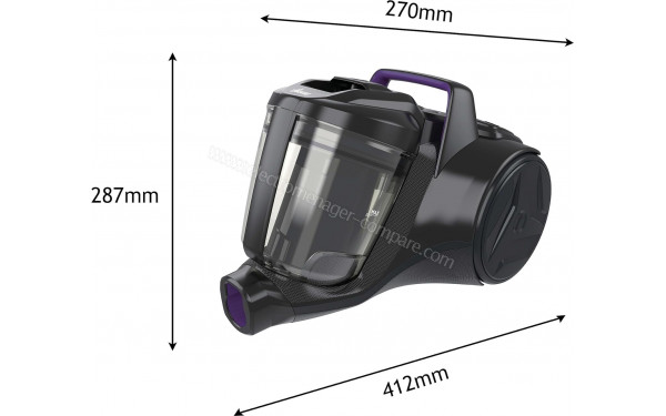 HOOVER HPZ107HM - Dimensions