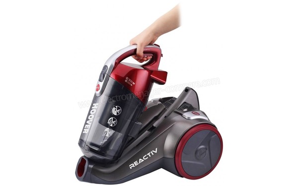 HOOVER RC71_RC20 - Vue 3/4 droite bac extrait