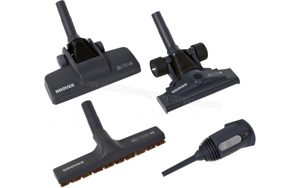 HOOVER RU80_RU40 - Brosses et suceur vue du dessus (cr&eacute;dit : Boulanger)