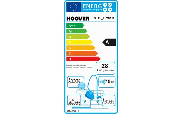 HOOVER SL71_SL20 - &Eacute;tiquette &eacute;nergie