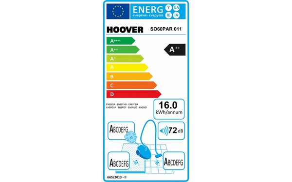 HOOVER SO60PAR - &Eacute;tiquette &eacute;nergie