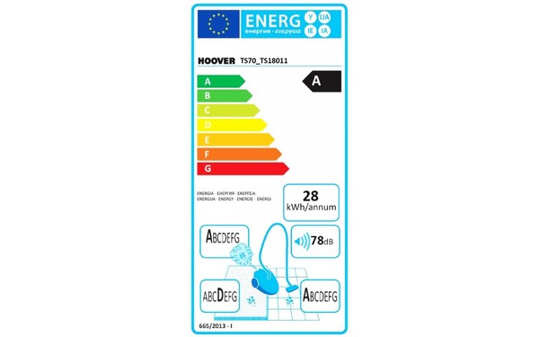 HOOVER TS70_TS18 - &Eacute;tiquette &eacute;nergie
