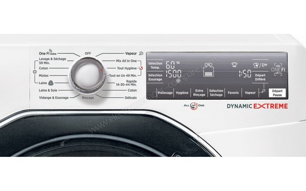 HOOVER WDWFL4138AH-47 - Panneau de commandes