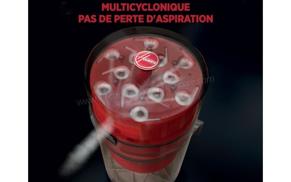 HOOVER XP81_XP25 - Technologie multicyclonique Airvolution (cr&eacute;dit : Boulanger)