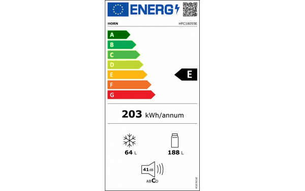 HORN HFC18055E - &Eacute;tiquette &eacute;nergie v2
