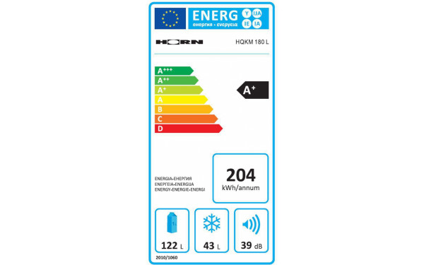 HORN HQKM 180 L - &Eacute;tiquette &eacute;nergie