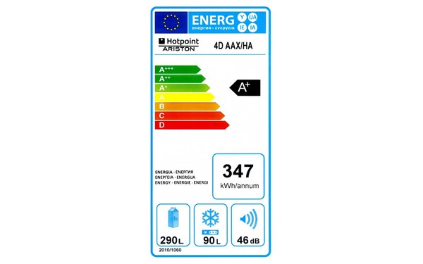 HOTPOINT 4D AAX/HA - &Eacute;tiquette &eacute;nergie