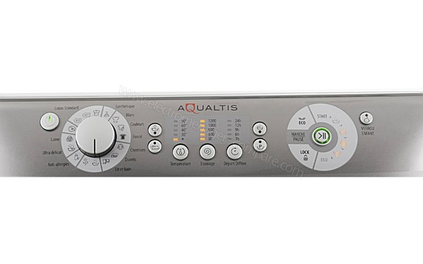 HOTPOINT AQ82L 29 FR - Panneau de commandes (cr&eacute;dit : Darty)