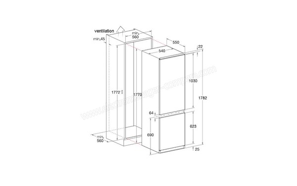 HOTPOINT BCB 31 AA (FR) - Schemas d'encastrement