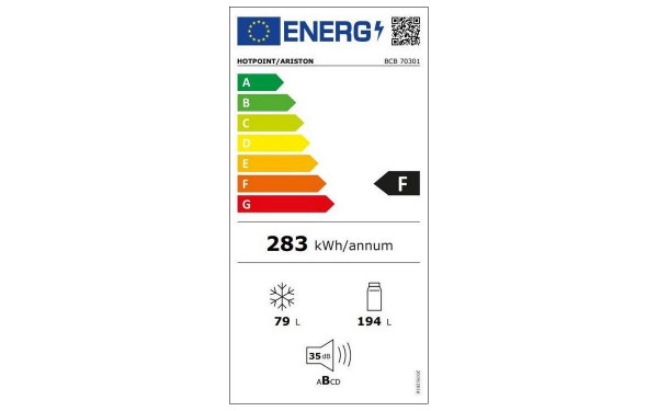 HOTPOINT BCB 70301 - &Eacute;tiquette &eacute;nergie v2