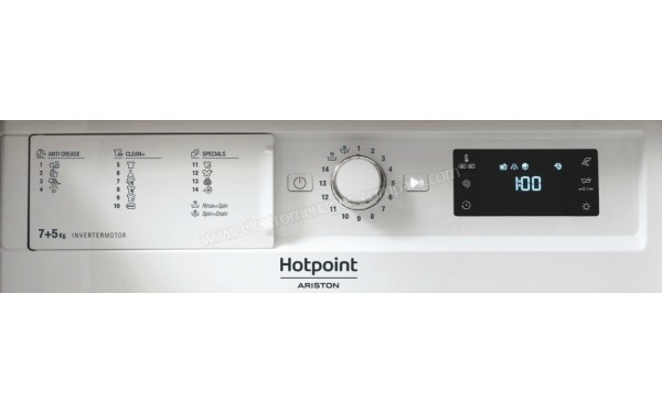 HOTPOINT BI WDHG 75148 EU - Panneau de commandes (cr&eacute;dit : Darty)