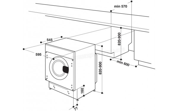 HOTPOINT BI WDHG 75148 EU - Sch&eacute;ma technique