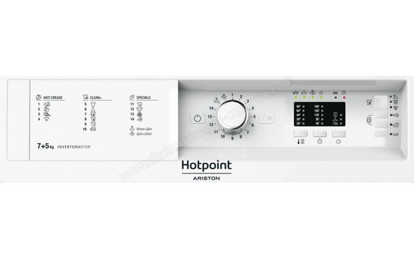 HOTPOINT BI WDHL 75148 EU - Panneau de commandes (cr&eacute;dit : Boulanger)