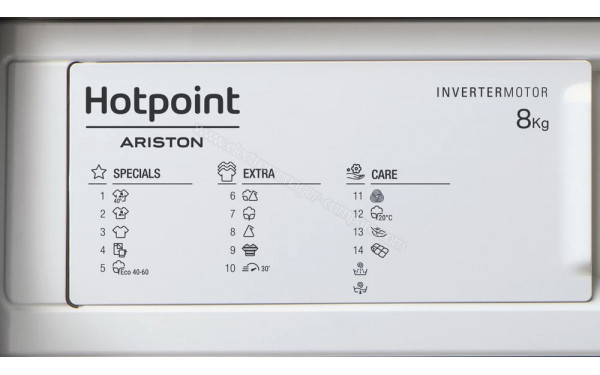 HOTPOINT BI WMHG 81484 EU - Vue des programmes