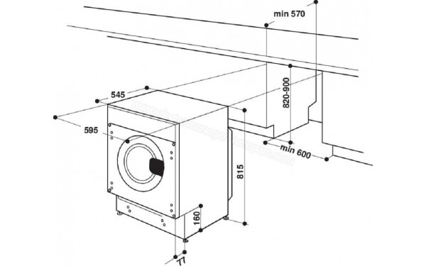 HOTPOINT BI WMHG 81485 EU - Dimensions