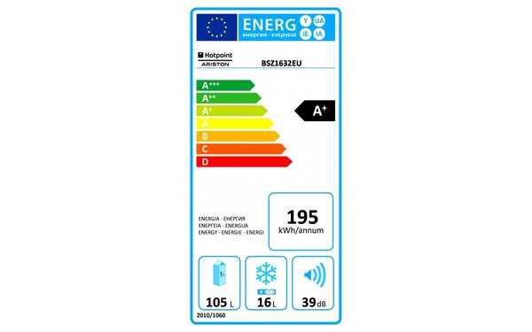 HOTPOINT BSZ 1632 EU - &Eacute;tiquette &eacute;nergie