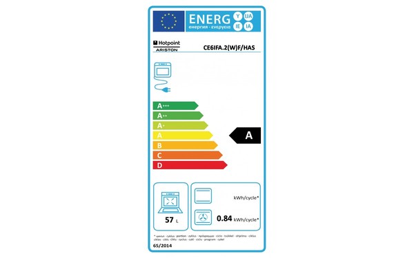 HOTPOINT CE6IFA.2 W F /HA S - &Eacute;tiquette &eacute;nergie